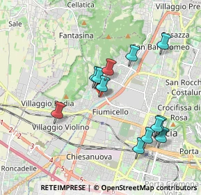 Mappa Via Niccolò Paganini, 25127 Brescia BS, Italia (1.79583)