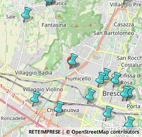 Mappa Via Niccolò Paganini, 25127 Brescia BS, Italia (2.96667)