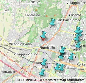 Mappa Via Niccolò Paganini, 25127 Brescia BS, Italia (2.51429)