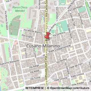 Mappa Via Carlo Sormani, 57, 20095 Cusano Milanino, Milano (Lombardia)