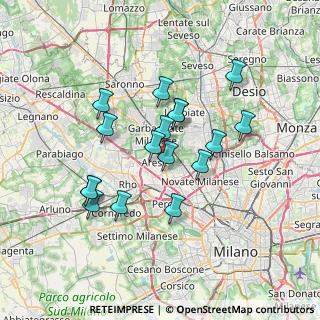 Mappa Via Antonio Gramsci, 20020 Arese MI, Italia (6.12176)