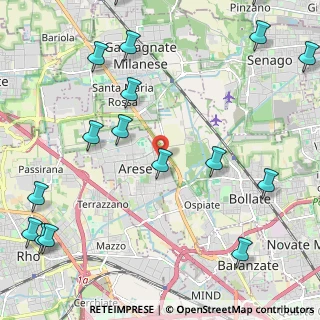 Mappa Via Antonio Gramsci, 20020 Arese MI, Italia (3.09529)