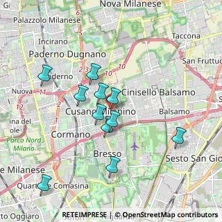 Mappa Viale Tigli, 20095 Cusano Milanino MI, Italia (1.69)