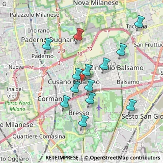Mappa Viale Tigli, 20095 Cusano Milanino MI, Italia (1.76462)