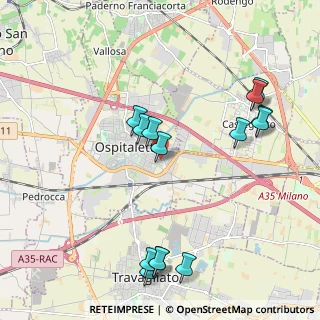 Mappa Via 25 Aprile, 25035 Ospitaletto BS, Italia (2.25643)