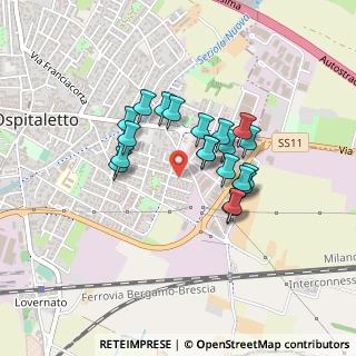 Mappa Via 25 Aprile, 25035 Ospitaletto BS, Italia (0.3325)
