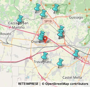 Mappa Via 25 Aprile, 25035 Ospitaletto BS, Italia (3.67583)