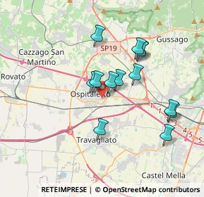 Mappa Via 25 Aprile, 25035 Ospitaletto BS, Italia (3.16923)