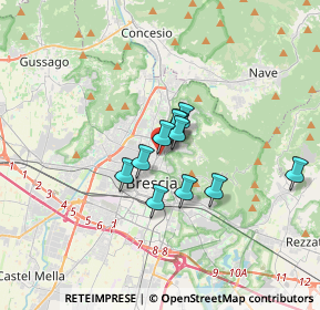 Mappa Via Marconi Guglielmo, 25128 Brescia BS, Italia (2.14818)