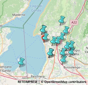 Mappa Via Don, 37011 Bardolino VR, Italia (6.54813)