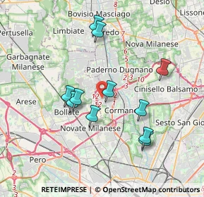 Mappa Via dell'Industria, 20037 Cormano MI, Italia (3.42455)