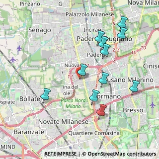 Mappa Via dell'Industria, 20037 Cormano MI, Italia (2.03364)