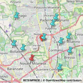 Mappa Via dell'Industria, 20037 Cormano MI, Italia (2.44818)