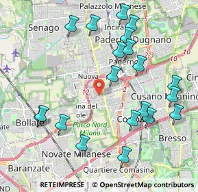 Mappa Via dell'Industria, 20037 Cormano MI, Italia (2.2755)
