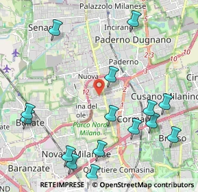 Mappa Via dell'Industria, 20037 Cormano MI, Italia (2.59467)
