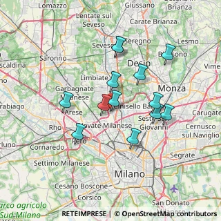 Mappa Via dell'Industria, 20037 Cormano MI, Italia (6.24154)