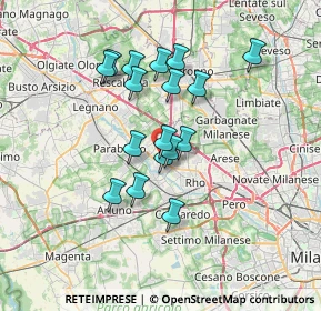 Mappa Via Fratelli Cairoli, 20014 Nerviano MI, Italia (5.71529)