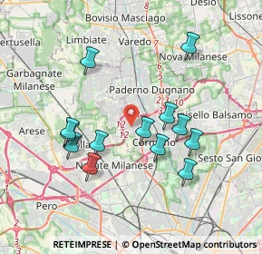 Mappa Via Cesare Beccaria, 20037 Paderno Dugnano MI, Italia (3.51154)