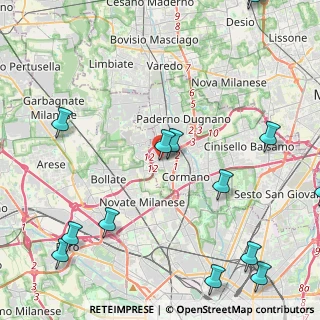 Mappa Via Cesare Beccaria, 20037 Paderno Dugnano MI, Italia (6.26357)