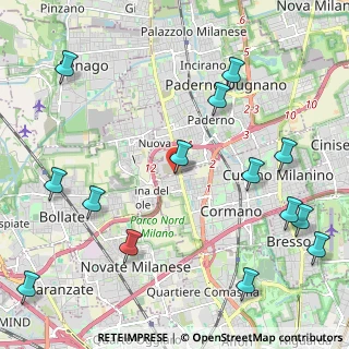 Mappa Via Cesare Beccaria, 20037 Paderno Dugnano MI, Italia (2.79286)
