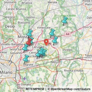Mappa Via Monte Grappa, 20060 Pessano Con Bornago MI, Italia (6.44636)