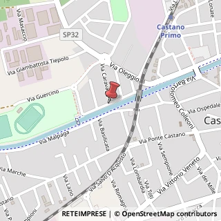 Mappa Via Adolfo Omodeo, 21, 20022 Castano Primo, Milano (Lombardia)