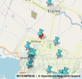 Mappa Via Nervi Pier Luigi, 30016 Jesolo VE, Italia (2.9015)