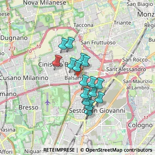 Mappa Via Sant'Antonio da Padova, 20092 Cinisello Balsamo MI, Italia (1.27313)