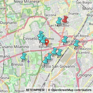 Mappa Via Sant'Antonio da Padova, 20092 Cinisello Balsamo MI, Italia (1.61167)