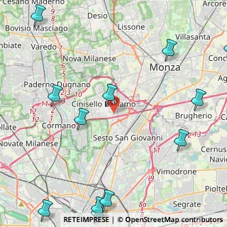 Mappa Via Sant'Antonio da Padova, 20092 Cinisello Balsamo MI, Italia (6.49333)