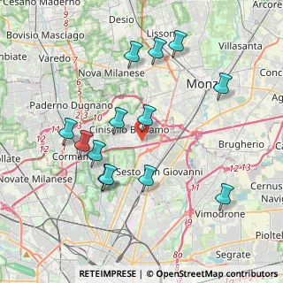 Mappa Via Sant'Antonio da Padova, 20092 Cinisello Balsamo MI, Italia (3.94231)