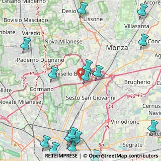 Mappa Via Sant'Antonio da Padova, 20092 Cinisello Balsamo MI, Italia (6.29688)