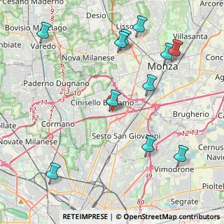 Mappa Via Sant'Antonio da Padova, 20092 Cinisello Balsamo MI, Italia (5.01636)