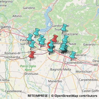 Mappa Via S. Pio da Pietrelcina, 25035 Ospitaletto BS, Italia (9.38167)