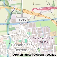 Карта Pessano con Bornago