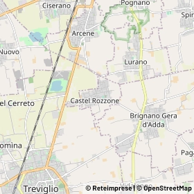 Mappa Castel Rozzone