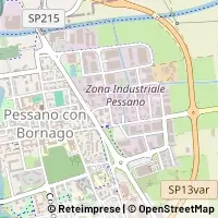 Mapa Pessano con Bornago