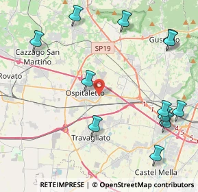 Mappa Via Primo Maggio, 25035 Ospitaletto BS, Italia (5.33)