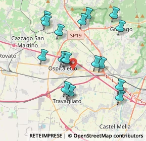 Mappa Via Primo Maggio, 25035 Ospitaletto BS, Italia (3.86278)
