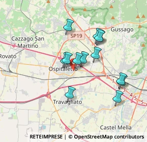 Mappa Via Primo Maggio, 25035 Ospitaletto BS, Italia (3.05615)