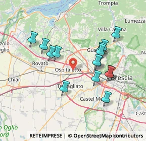 Mappa Via Primo Maggio, 25035 Ospitaletto BS, Italia (6.86467)