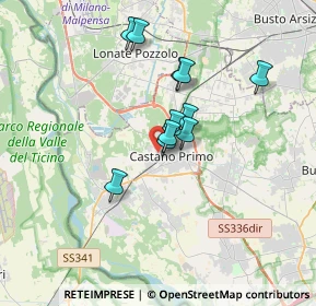 Mappa Via Mantegna, 20022 Castano Primo MI, Italia (2.64636)