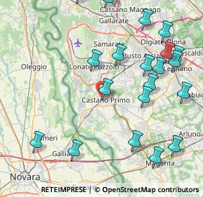 Mappa Via Mantegna, 20022 Castano Primo MI, Italia (9.9545)