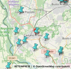 Mappa Via Legnano, 20022 Castano Primo MI, Italia (6.7175)