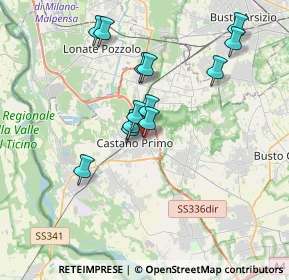 Mappa Via Legnano, 20022 Castano Primo MI, Italia (3.28462)