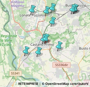 Mappa Via XX Settembre, 20022 Castano Primo MI, Italia (4.11667)