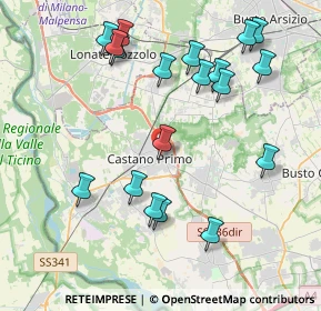 Mappa Via XX Settembre, 20022 Castano Primo MI, Italia (4.35368)