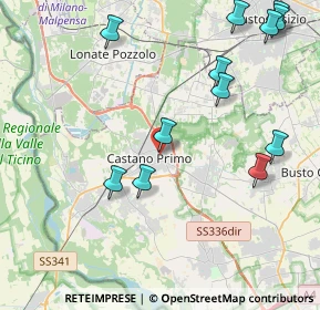 Mappa Via Legnano, 20022 Castano Primo MI, Italia (4.92583)