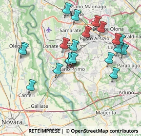 Mappa Via Legnano, 20022 Castano Primo MI, Italia (7.604)