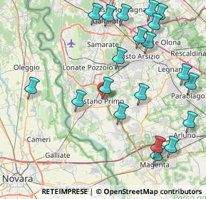 Mappa Via Legnano, 20022 Castano Primo MI, Italia (9.849)